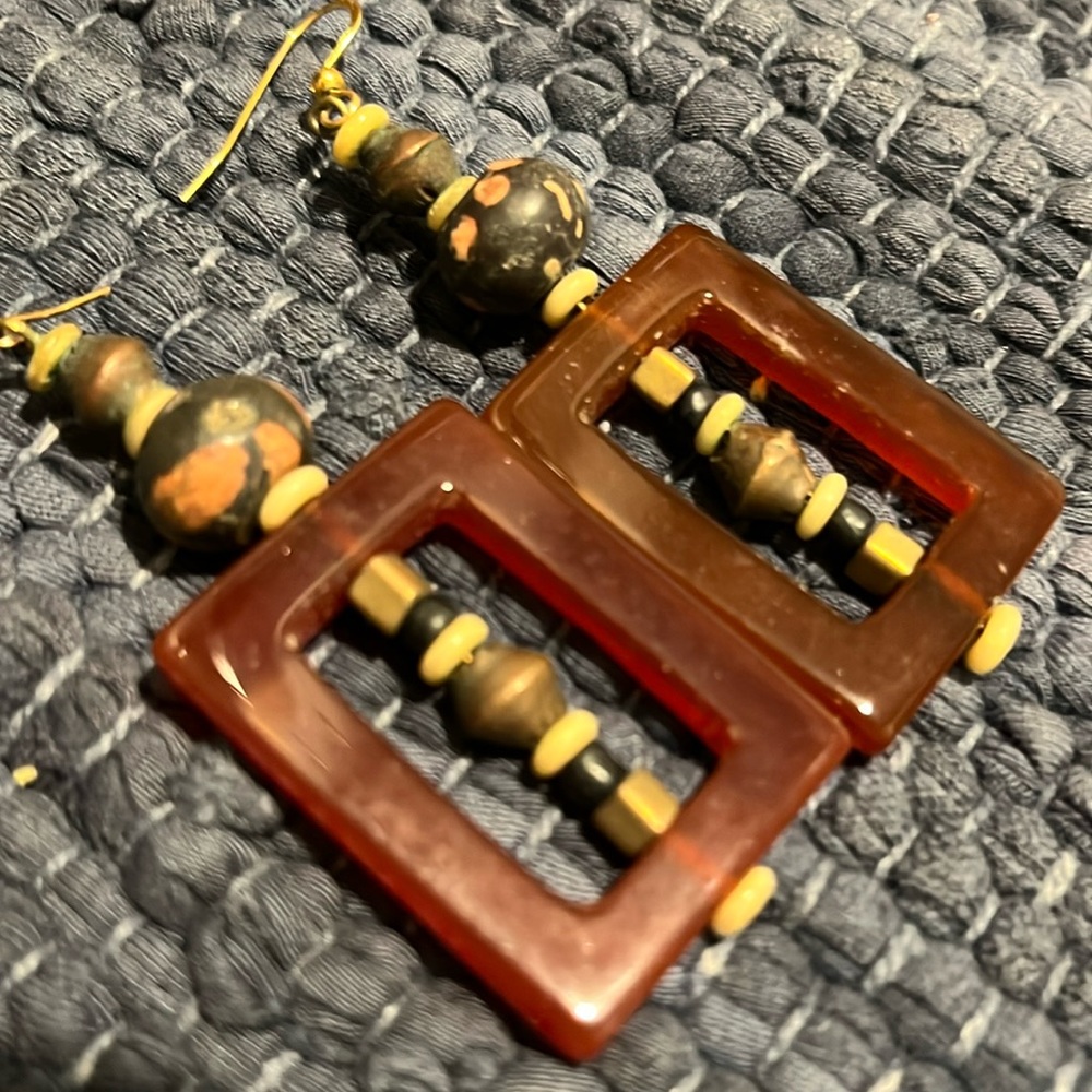 Vintage Art Deco/Boho Earrings